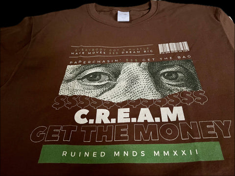 RM Roots - C.R.E.A.M (Chocolate) T-shirt