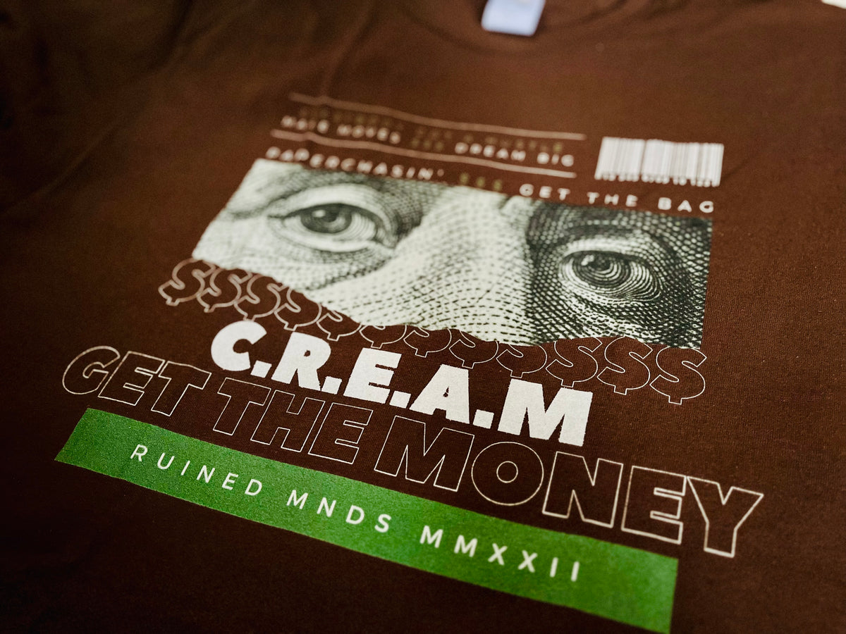RM Roots - C.R.E.A.M (Chocolate) T-shirt