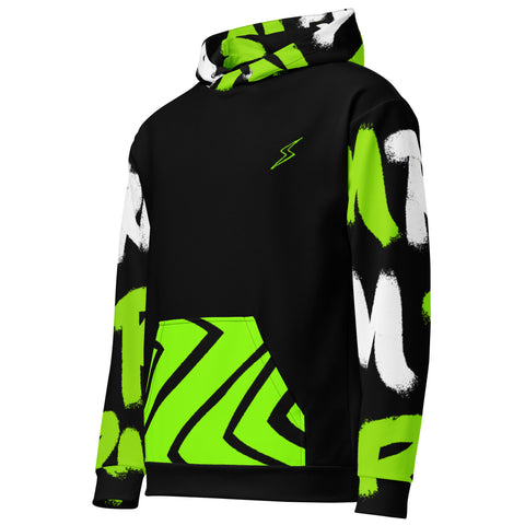 RM Graffiti RMX - Neon Green Unisex Hoodie