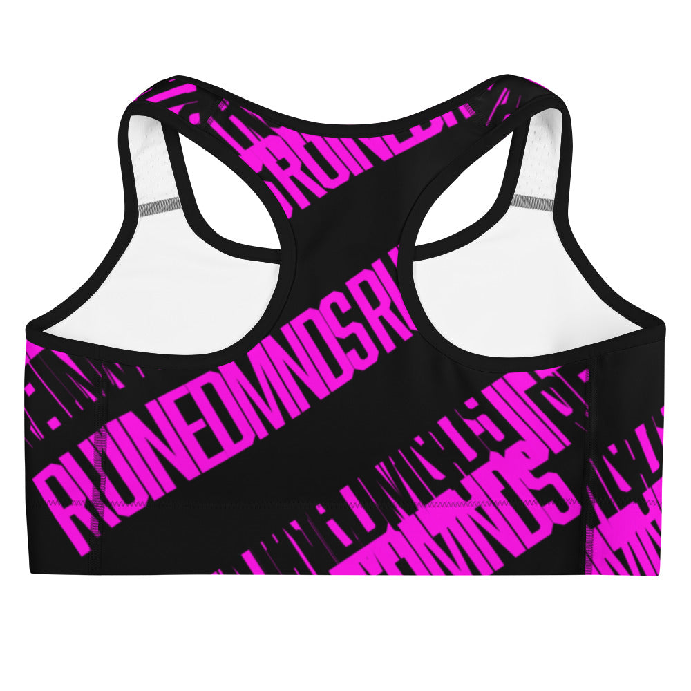 RM Roots - Block (Pink/Blk) Sports Bra