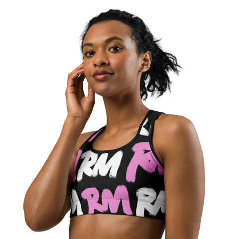 RM Graffiti RMX - Candy Pink Sports bra