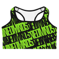 RM Roots - Block (Green/Blk) Sports Bra