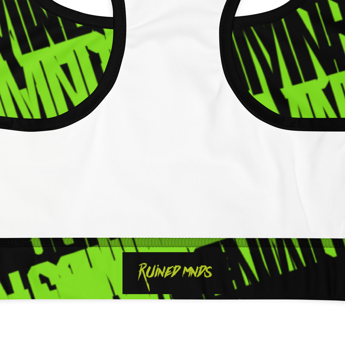 RM Roots - Block (Green/Blk) Sports Bra