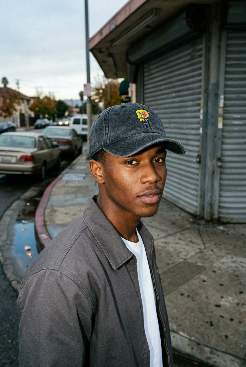 Black Skull hat front editorial
