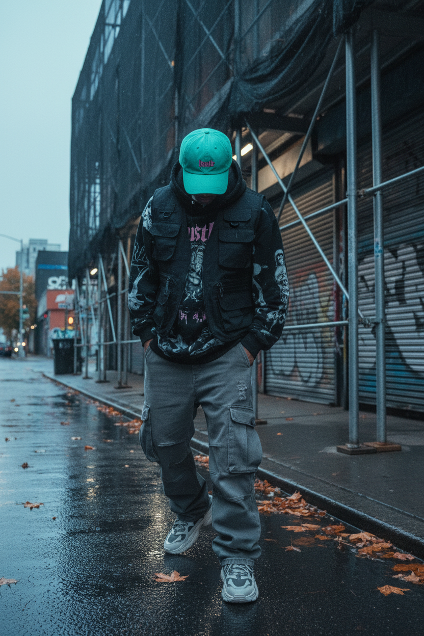 $Drip Hustle Seafoam Dad Hat