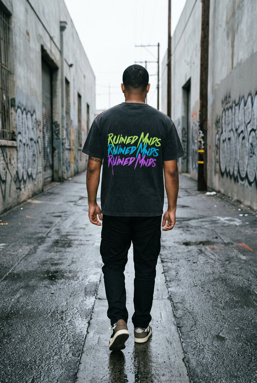 RM,Neon,Mineral,wash,waffle,knit,tshirt,tshirts,tees,waffleknit,rmneon,unisex