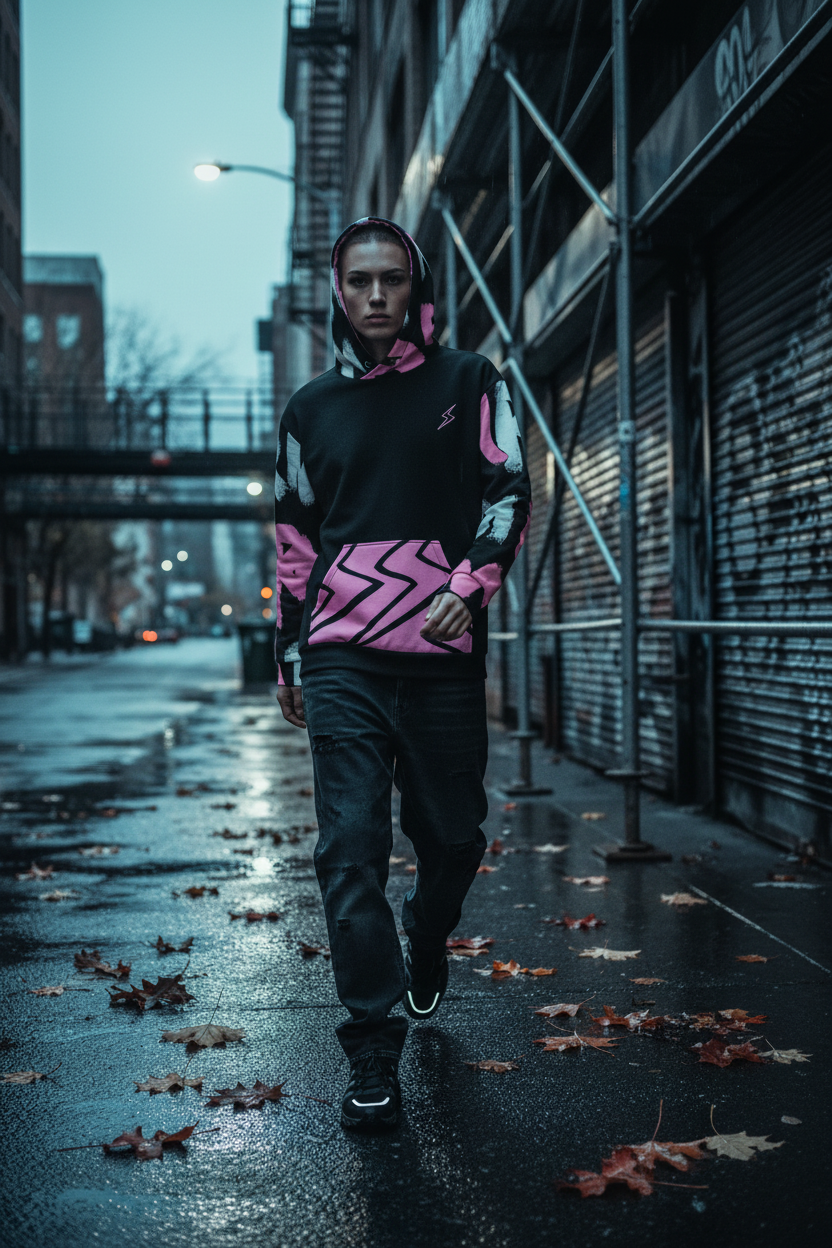 Graffiti CandyPink Unisex Hoodie