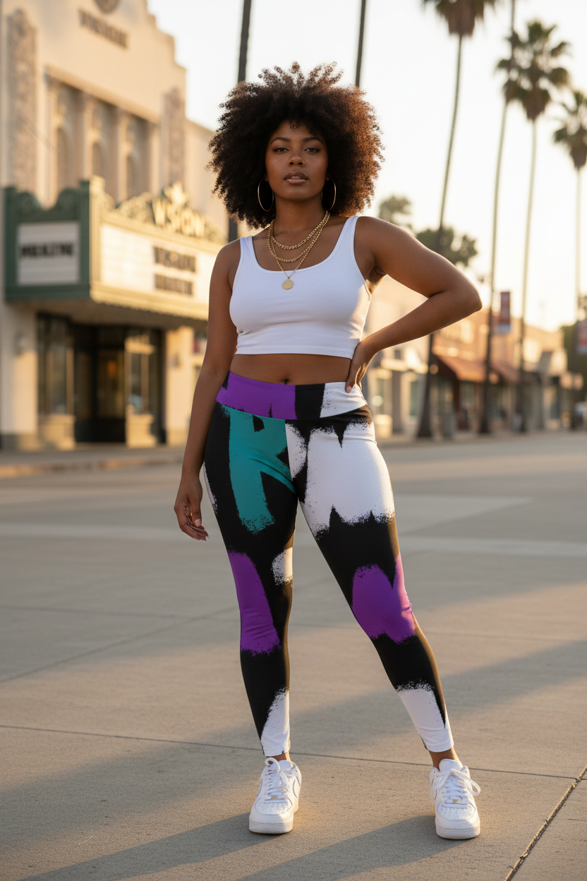 Graffiti Yoga Pants Leimert
