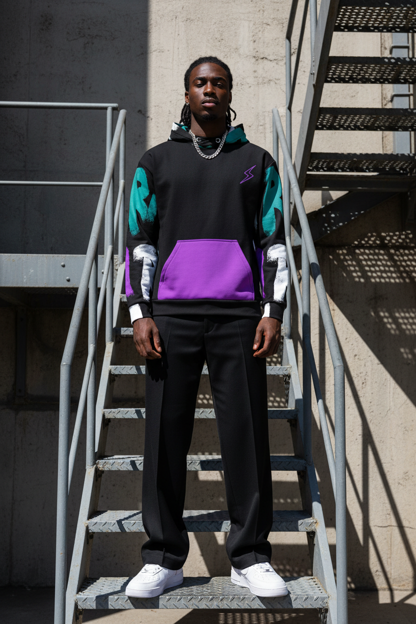 Purple Hoodie Supreme Fire Escape