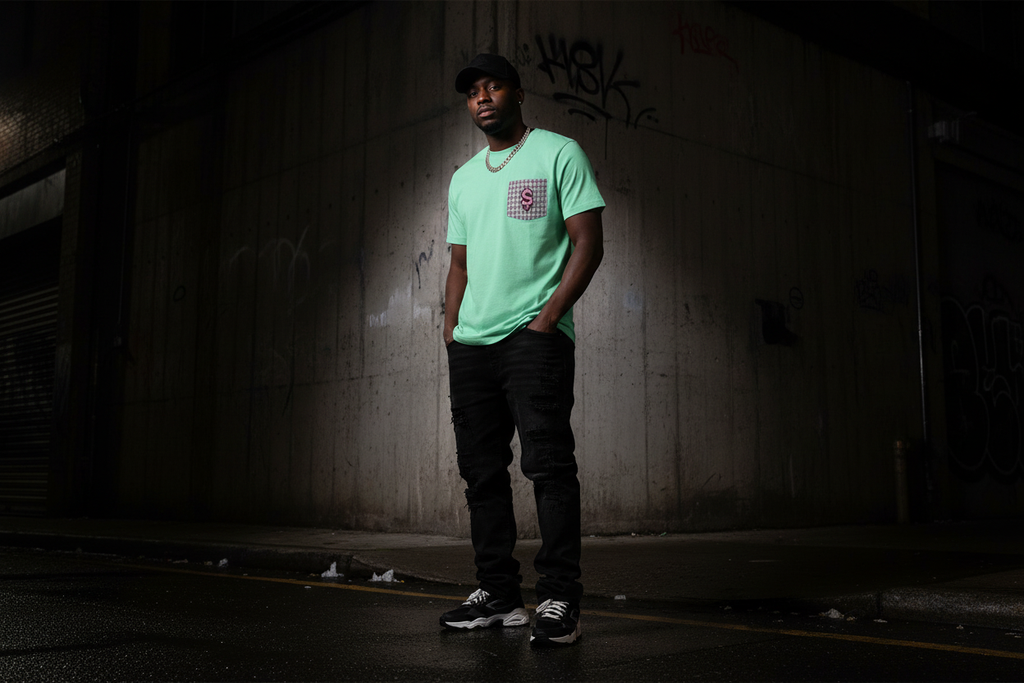 RM Roots Mint Tee Banner
