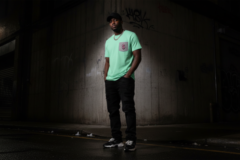 RM Roots Mint Tee Banner
