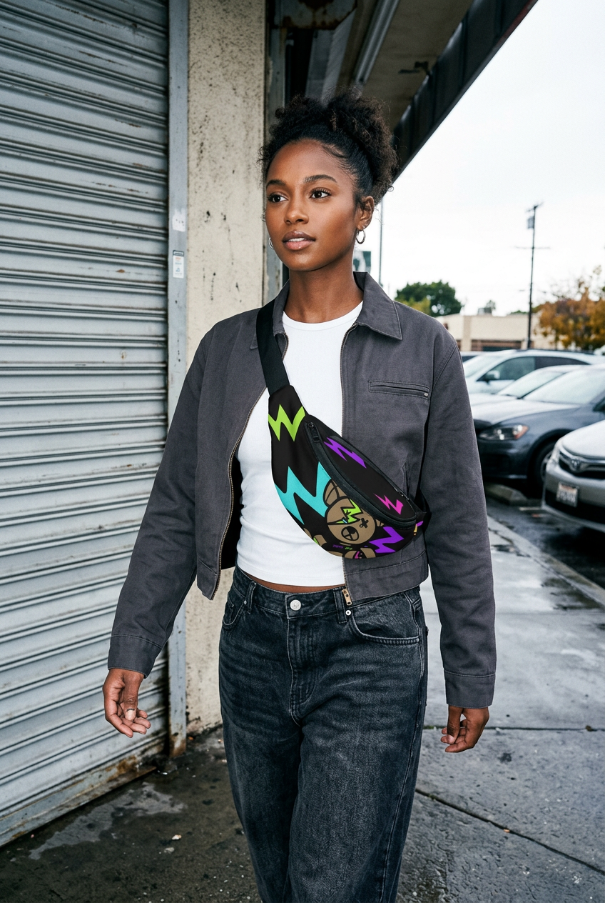 Ruined Bear bag, young women's hypebeast editorial