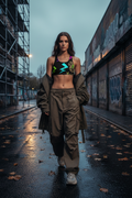 Ruined Bear Seamless Sports Bra