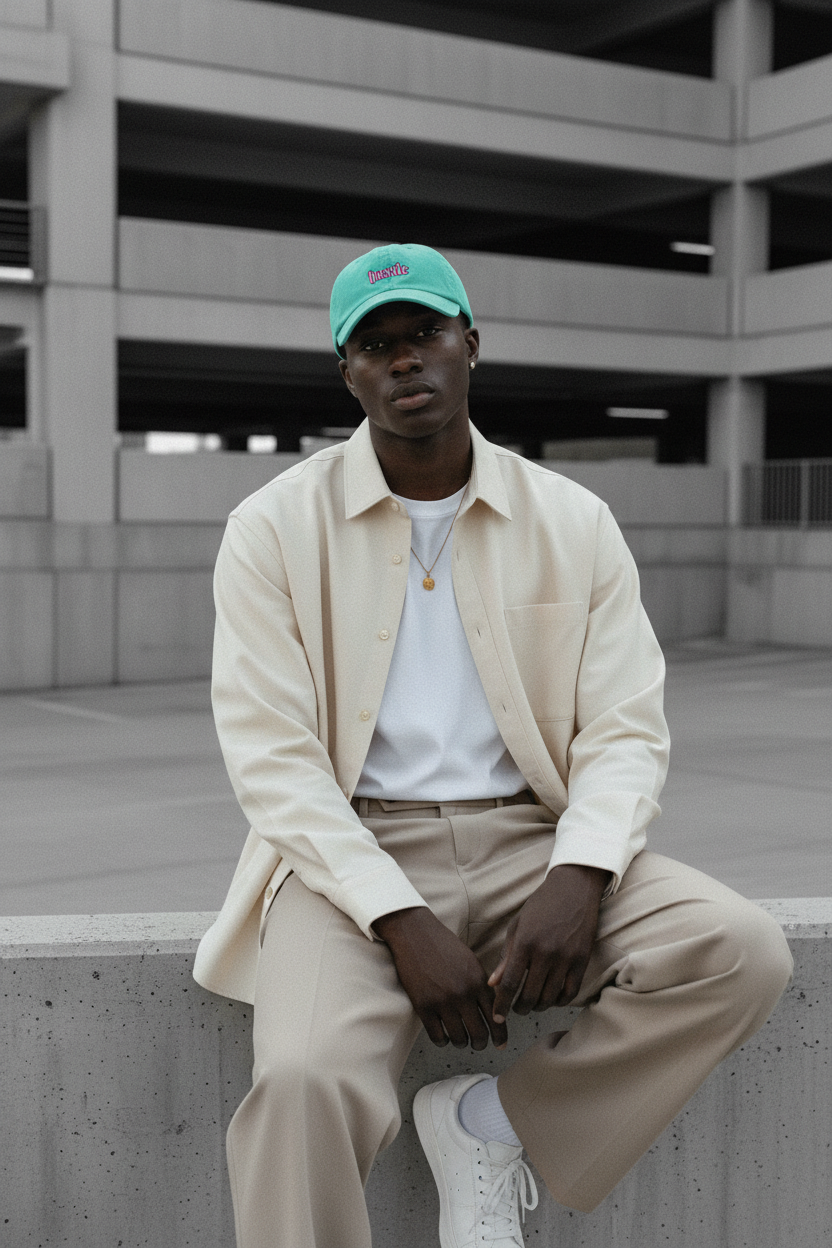 Seafoam Hustle Dad Hat - Complex Magazine Editorial