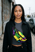 Skull crossbody new female model editorial