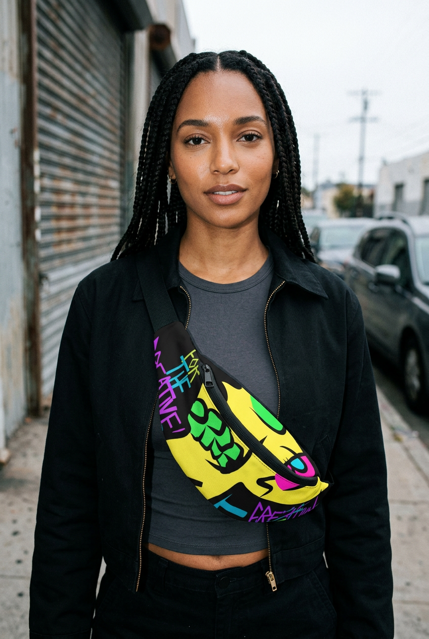 Skull crossbody new female model editorial