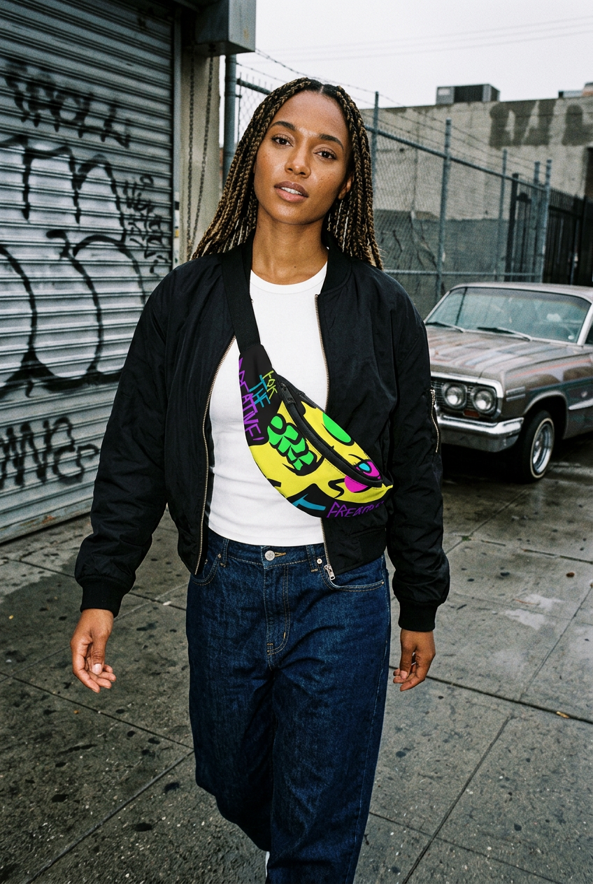 Skull crossbody women's original streetwear aesthetic