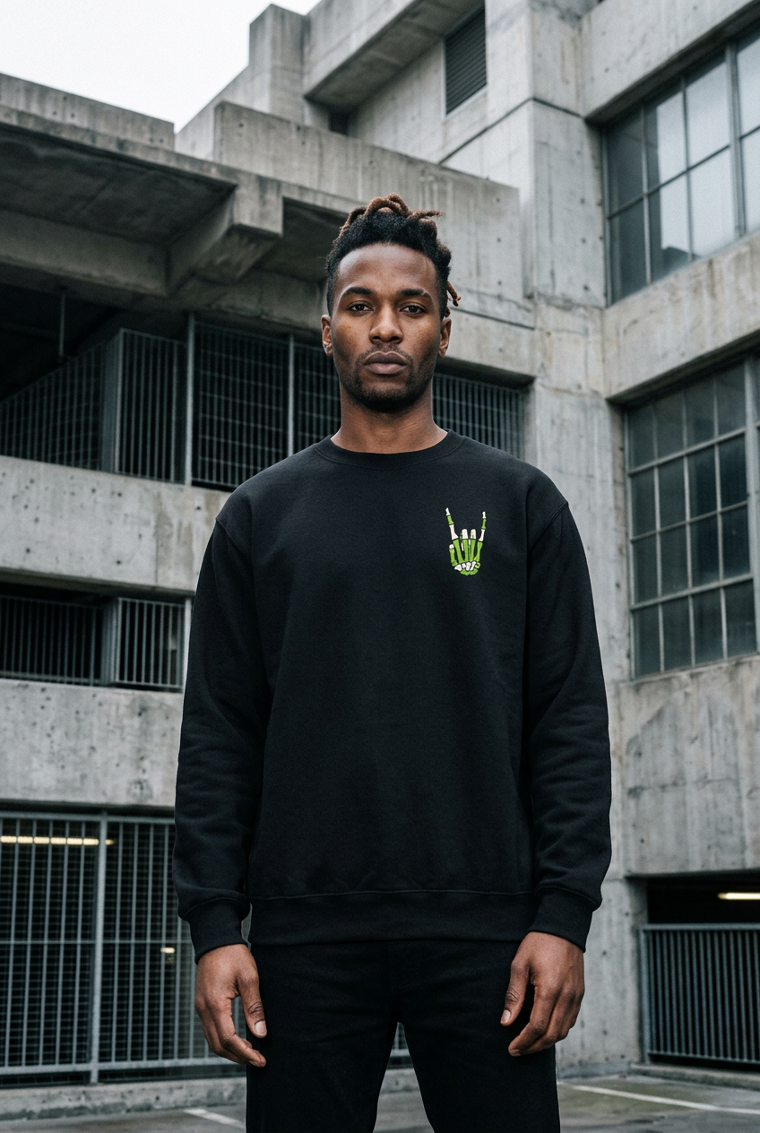 Skull Mask Crewneck editorial